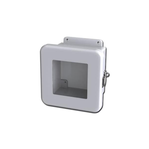 Quick release Padlock Latch Electrical Enclosures, 7.53 in H, 4.72 in D, 7.53 in W